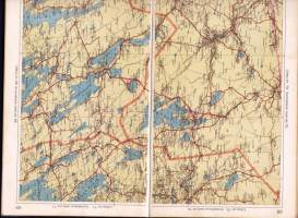 Suomi Finland yleiskartta 1:400 000, 1950.