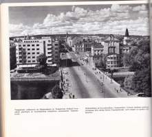 Suomi Finland kuvateos, 1958. 5.p. Liitteenä 2 karttaa: Maakunnat ja päätiet sekä Laivareitit, rautatiet ja lentolinjat