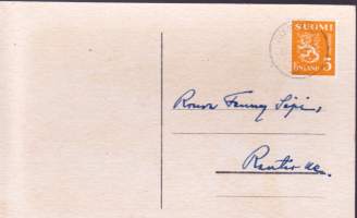 Postikortti - Hyvää joulua (1949. Postimerkki leimattu Kalajoki 21.XII49. (Sign HT.))