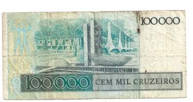 Brasilia 100 000 Cruzeiros 1986  seteli
