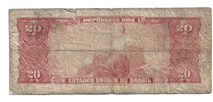 Brasilia 20 Cruzeiros 1943 seteli