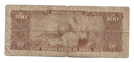 Brasilia 100 Cruzeiros 1943 seteli