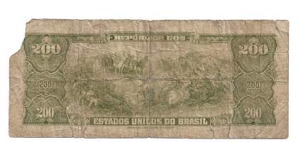 Brasilia 200 Cruzeiros 1943 seteli