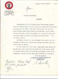 Fresta Helsingfors 1924 -  firmalomake