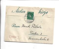 Äidin kirje sotavuonna 1943