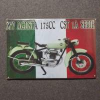 MV AGUSTA 175 CC CST 1A SERIE -taulu seinäripustuskoukulla