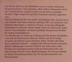 Praktisches Handbuch Klavier. ( Piano, soittimen rakenne ja historia )