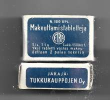 Makeuttamistabletteja ETRA n 100 kpl  -  täysi tuotepakkaus 2x3x1 cm