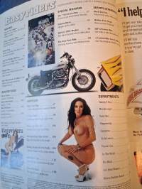 Easy riders,aikuisviihdelehti moottoripyöräilijöille, Novenber 2000.. Kirjoituksia kuvia tapahtumista, kilpailuista, tietoa  pyörämerkeistä. Toki nättiä tyttöjä!