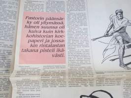 Vappuneekeri 1996 -vappulehti, Turun Sanomalehtimiesyhdistys vappujulkaisu, sis. Reijo Mäki Novelli - Vareksen viimeinen vappu