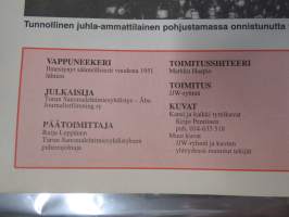 Vappuneekeri 1996 -vappulehti, Turun Sanomalehtimiesyhdistys vappujulkaisu, sis. Reijo Mäki novelli - Vares ja joulun ihme