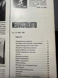 Neuvostoliitto 1981  nr 12, Yksilön oikeudet ja vapaudet