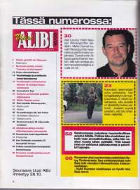 (Uusi) Alibi 2000 N:o 10.  Miikasta ei jäänyt mitään jäljelle. Sadun (13-v) itsemurha. Vihattu pedofiili Jari Väyrynen. Huumemies tappolistalla.