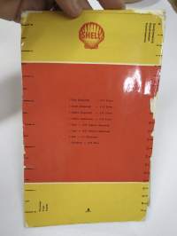 Shell maantiekartta Suomi - Finland - Vägkarta över Finland - Road Map -Foldex taittokartta, koko Suomi