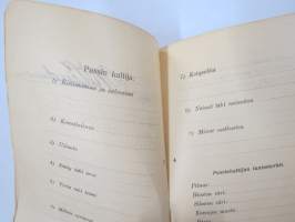 Suomi - Finland Lars Waldemar Lindman, matkapassi / passi nr 3034, 23.8.1920, ulkomaille, erittäin runsaasti leimoja &amp; leimamerkkejjä, lisälehti Saksaan yms.