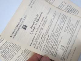 Folkpensionsanstalten - Pensionsbrev nr 88.118.250, 31.7.1953 - August Gunnar Bäckström -eläkevakuttuskirja