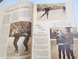 Urheilukuvasto 1952 nr 1 - Urheilijan Talvi, kansikuva Veikko Hakulinen