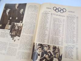 Urheilukuvasto 1952 nr 1 - Urheilijan Talvi, kansikuva Veikko Hakulinen