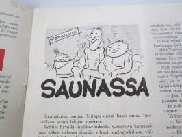 Arijoutsin kevätpippuri 1960 -pilalehti, takakansikuva Citroën ID 19 / ID Break mainos