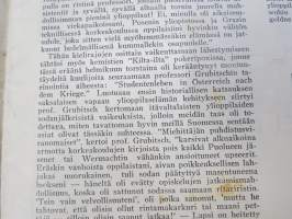Teekkari 1949 nr 2-3 nr, Tempauskäsky, H. Grubitsch (kemisti, luennoi) - &quot;Studentenleben in Österreich nach dem Krieg&quot; (varsin myötämielinen juttu natsien...