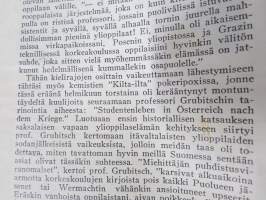 Teekkari 1949 nr 2-3 nr, Tempauskäsky, H. Grubitsch (kemisti, luennoi) - &quot;Studentenleben in Österreich nach dem Krieg&quot; (varsin myötämielinen juttu natsien...