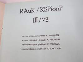 Hakku - Pioneerien lehti 1974 nr 2, Kevyt kylkimiina / 73, RAuk / KSPionP II/73 kurssitiedot, ym.