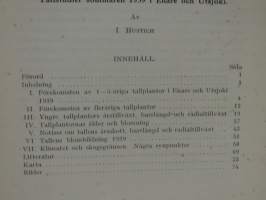 Tallstudier sommaren 1939 i Enare och Utsjoki
