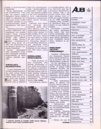 Alibi 1993 N:o 1.  Hiilihankosurman anatomia. Haamukuristaja iski jälleen. Suomesta rahanpesuparatiisi? 15-vuotiaalle taposta 4-v. vankeutta. Tyrmäystipat tappoivat