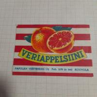 Veriappelsiini  -Etiketti