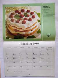 seinäkalenteri Valio 1989