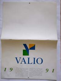 seinäkalenteri Valio 1991