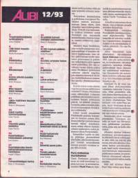 Alibi 1993 N:o 12.  Ministeri Pietikäisen tragedia. Mies tappoi kaksi lastaan. Kolme päivää puukko selässä. Suomen pahin sarjamurhaaja.