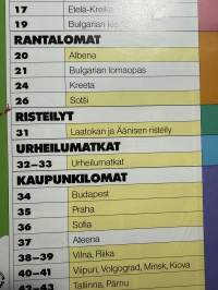 Ystävyysmatkat talvi-kevät 1988/89 lomaopas -matkaesitekirja