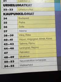 Ystävyysmatkat talvi-kevät 1988/89 lomaopas -matkaesitekirja
