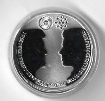 Alankomaat 10 euro 2002 - Kuninkaalliset häätHopeaa  17,8 g  0.925Proof