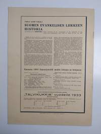 Talvikukkia 1933 : Evankelinen joululehti