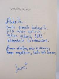 Vedenpaisumus (suomentajan omiste ja signeeraus etunimellä)
