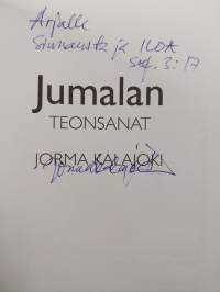 Jumalan teonsanat (signeerattu, tekijän omiste)