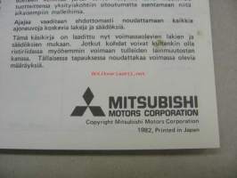 Mitsubishi Galant -käyttöohjekirja