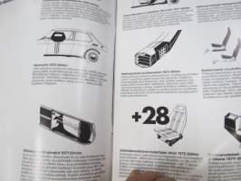 Saab 99 1980 -myyntiesite / sales brochure