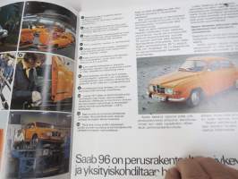 Saab 96 1975 -myyntiesite / sales brochure