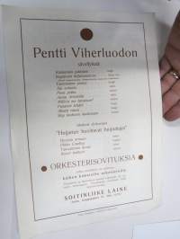 Pajupilli foxtrot (Videflöjten) - Pentti Viherluoto -nuotit, sanat Harry Etelä / Thure Wahlroos