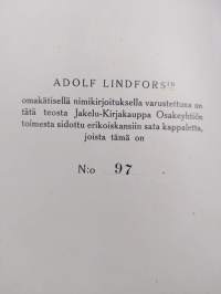 Adolf Lindfors : näyttelijäkuva (signeerattu, tekijän omiste)