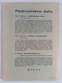 Pikakirjoituksen ehtolyhennysoppi