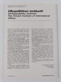Ulkopolitiikka 1/86