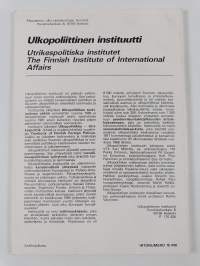 Ulkopolitiikka 3/86
