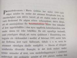 Maria Sjukhus i Helsingfors Årsberättelse för år 1908 -vuosikertomus