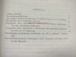 Maria Sjukhus i Helsingfors Årsberättelse för år 1899 -vuosikertomus