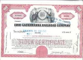 Erie-Lackawanna Railroad Co USA- osakekirja