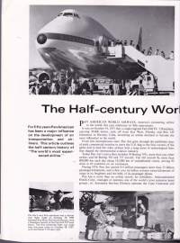 ESSO Air World 1977 vol. 29 N:o 4.  Pan Am - puoli vuosisataa ilmailun historiaa. Katso muut artikkelit kuvista.